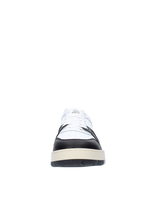 Sneakers modello F507KL1714206 in pelle DANIELE ALESSANDRINI | F507KL1714206BIANCO-NERO